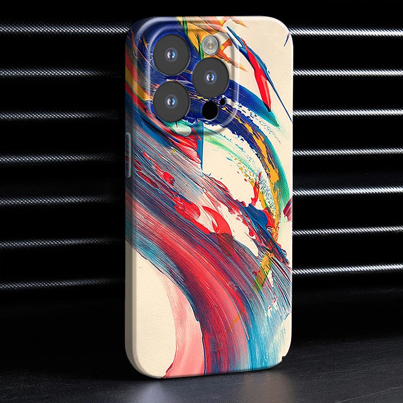抽象油墨画苹果14网红iphone动漫13防摔11菲林壳12高级创意全包