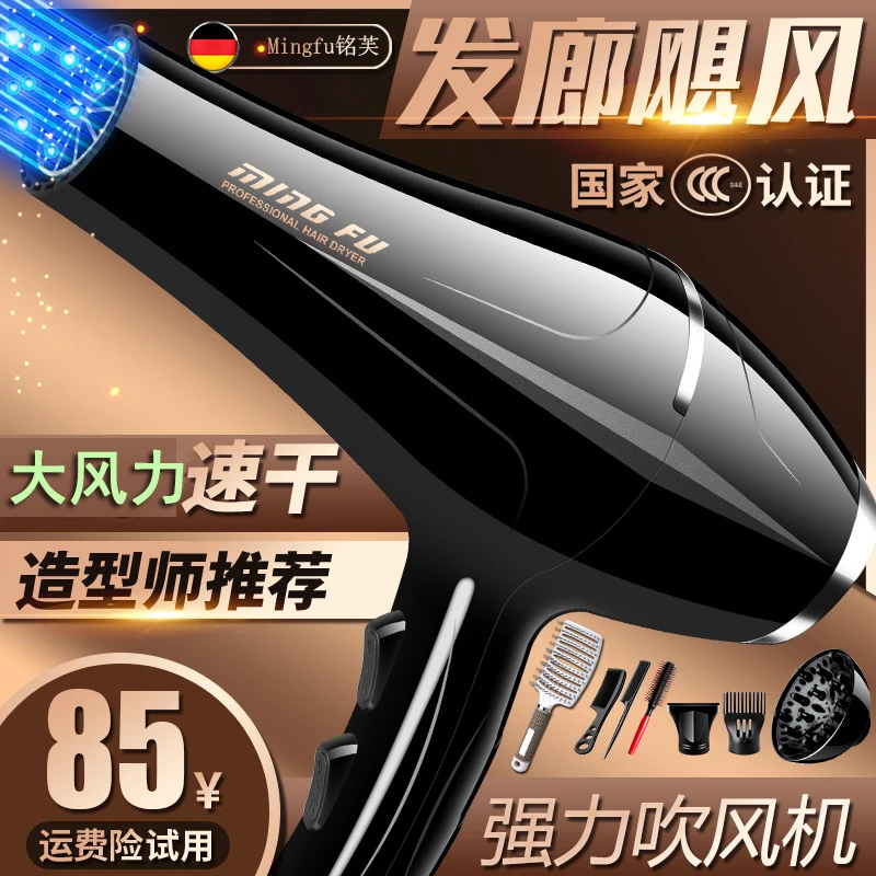 电吹风机大功率家用男士风筒理发店发廊型师专用用护发强风力速干
