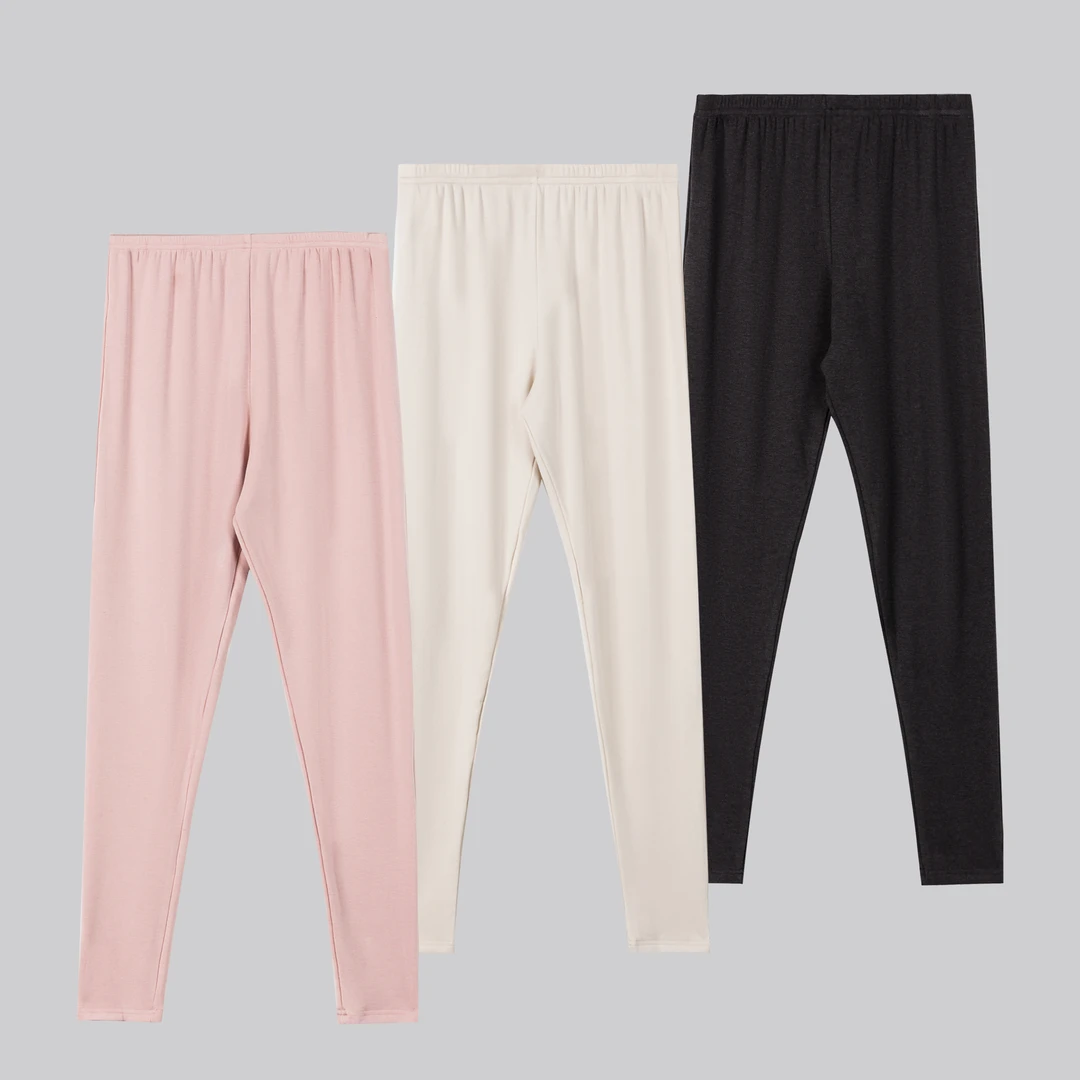 金品洋绒260克【冬季厚款磨毛】女士保暖秋裤7022j