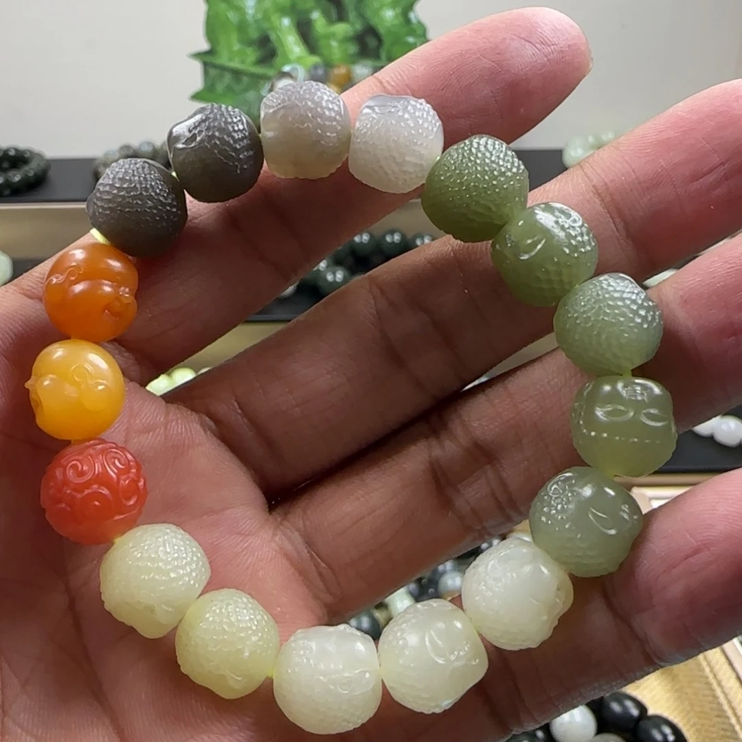 和田玉手串未镶嵌