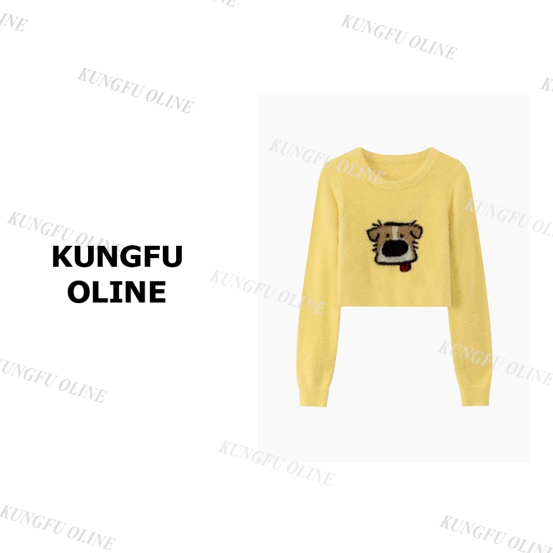 【YY】MY7329时髦秋冬新款百搭休闲针织可爱女生复古毛衣