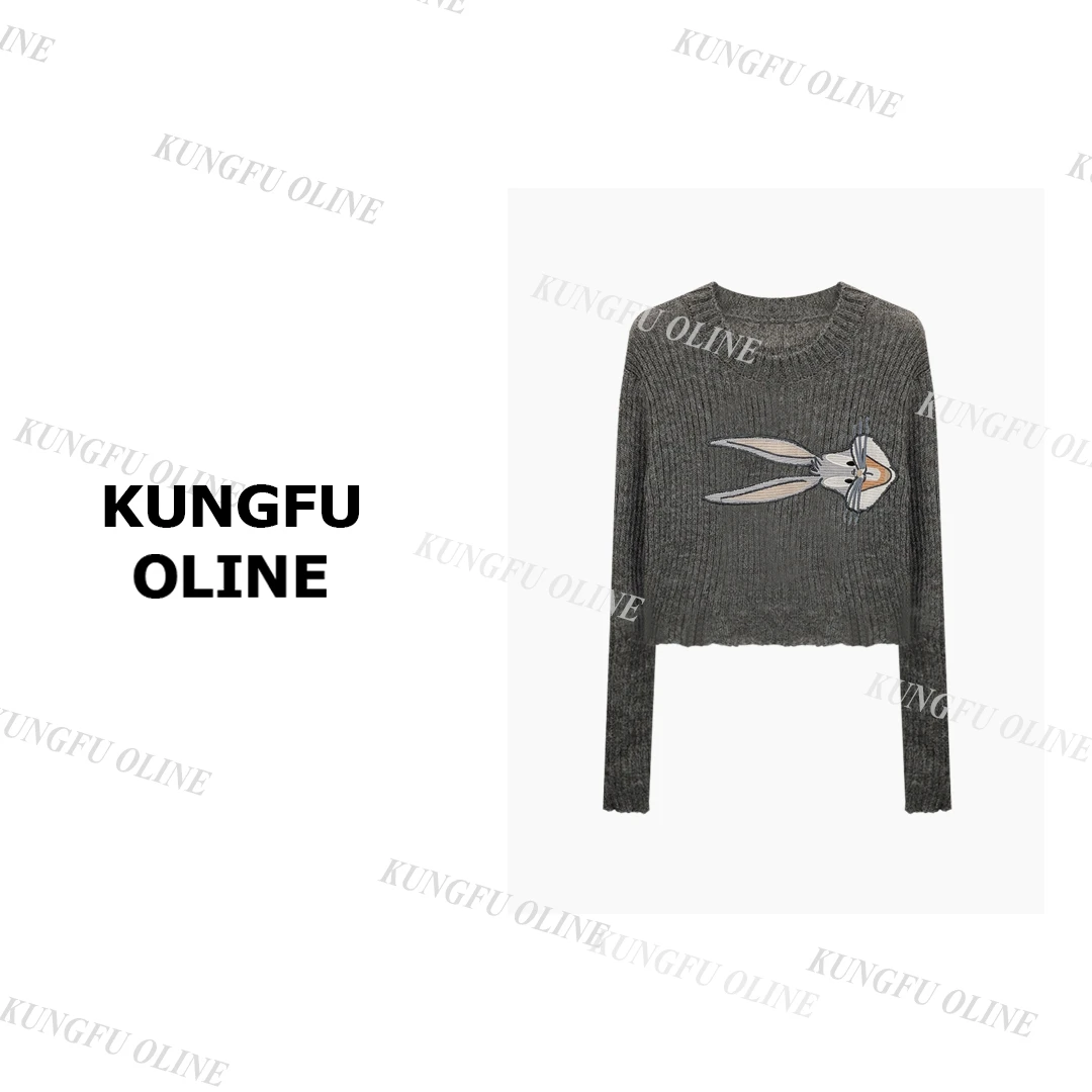 【剪刀兔毛衣】MY6918复古提花针织衫女秋冬时尚高级感软糯长袖