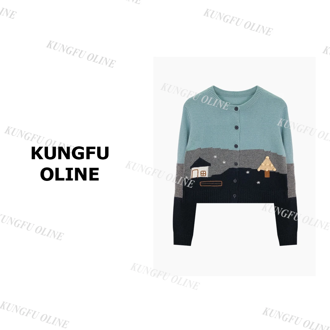 【小房子开衫】KS7219秋冬新款休闲保暖针织毛衣软糯上衣