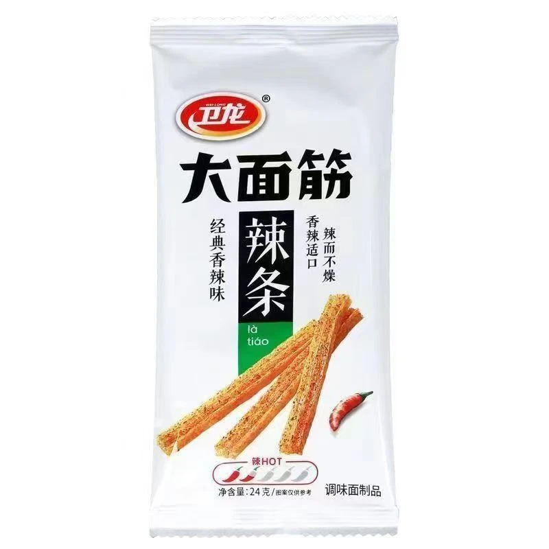 [保质期至12月]卫龙大面筋24g/霸道熊猫麻辣棒16g  30袋