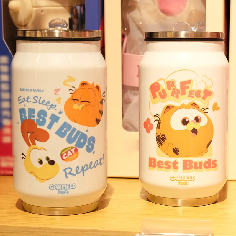 【六公主臻选】加菲猫家族电影正版保温杯创意可爱水杯便携300ML