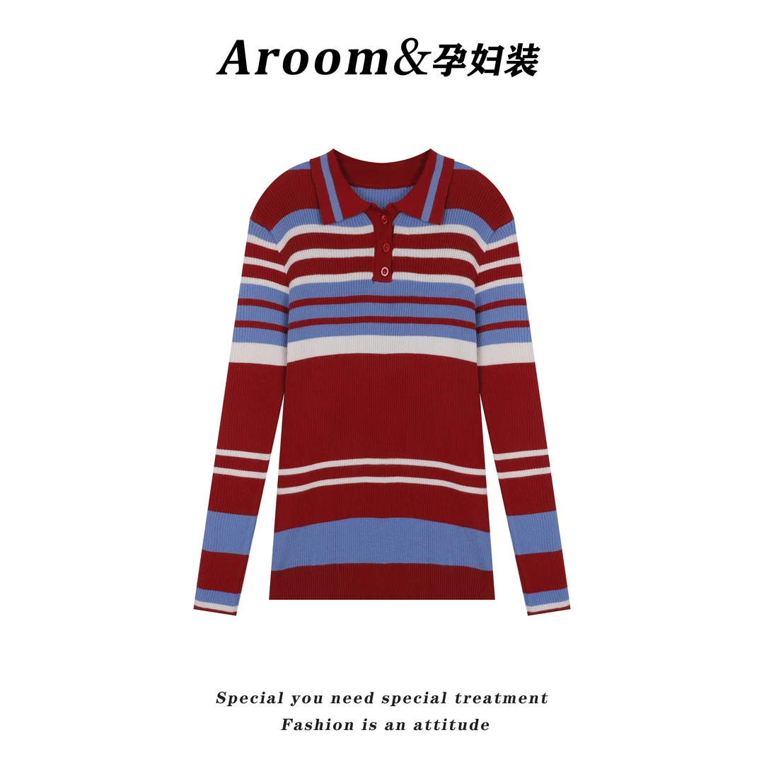 现货/AROOM孕妇装减龄宽松显瘦牛仔背带裤孕妇套装U15-41