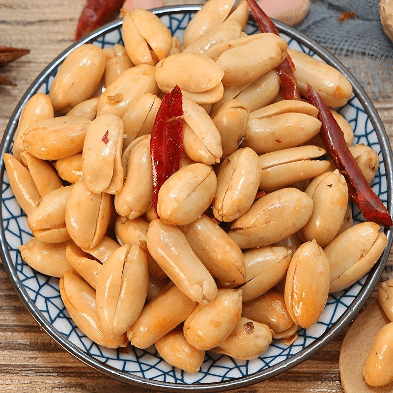 净含量麻辣下酒花生香辣椒盐五香零食酒君花生鬼米整箱批发多规格