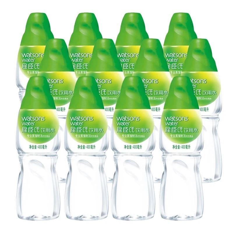 屈臣氏(Watsons)饮用水 蒸馏水400ml*12瓶整箱