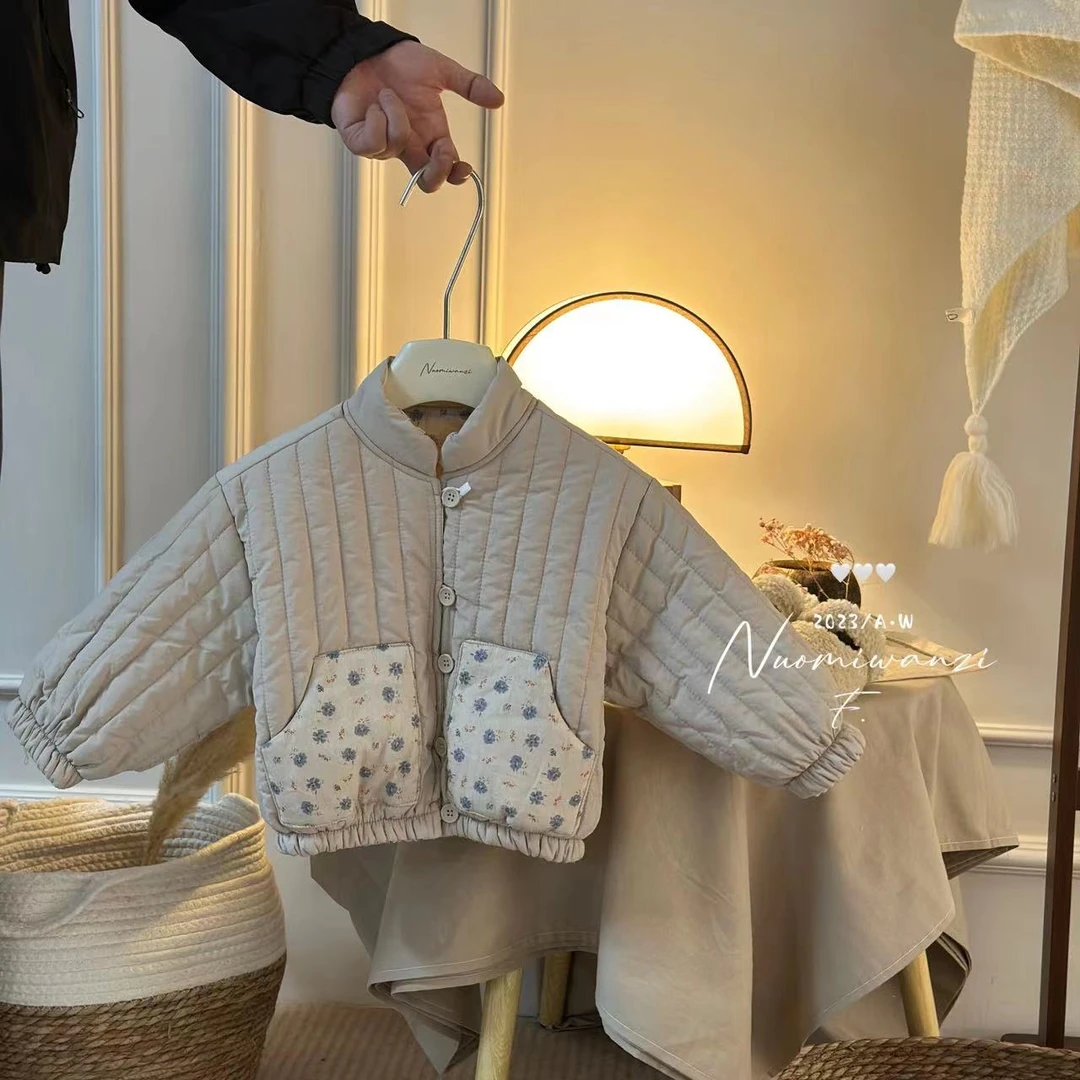 丸子十【现货】儿童复古双面穿短款款棉衣外套WZJ（XJ）-168