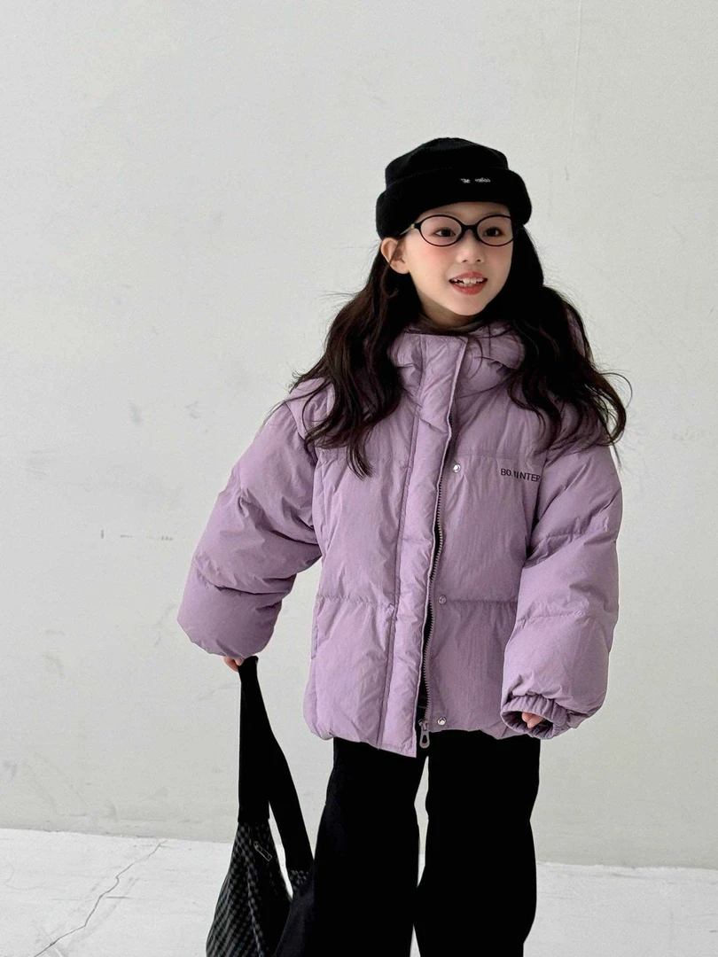 BO-1011儿童韩系百搭连帽短款羽绒服  (冬款)