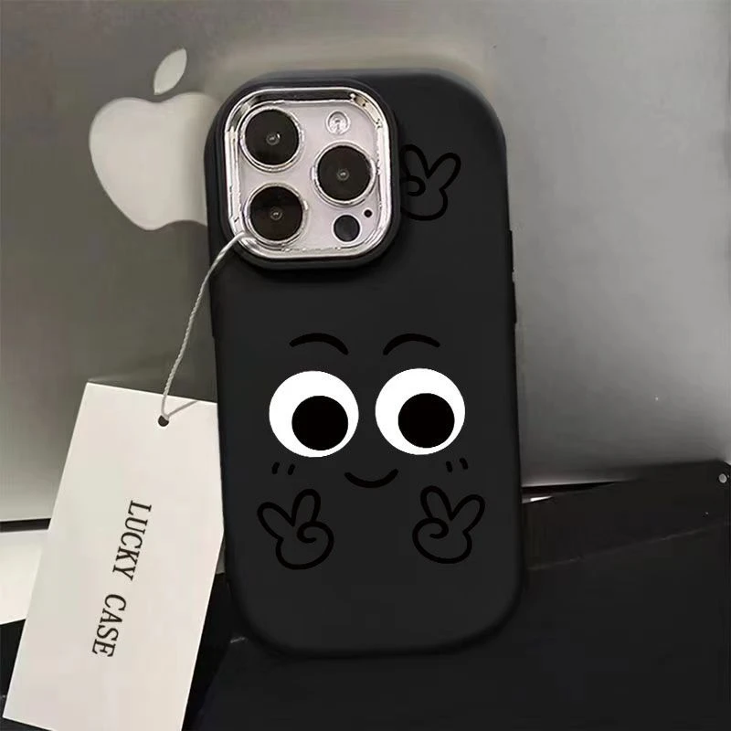 简约比耶iPhone15promax苹果手机壳简约14/13/12/11小众xs/xr软壳
