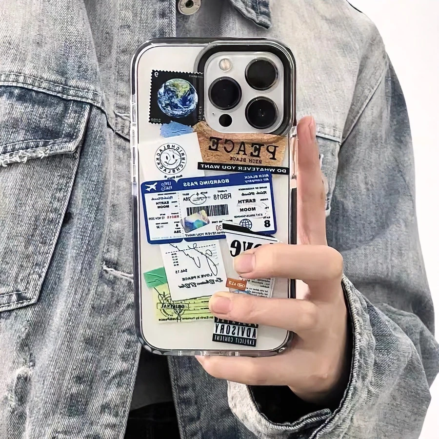 个性小众标签苹果14promax手机壳13pro简约14潮牌13防摔xs全包 11