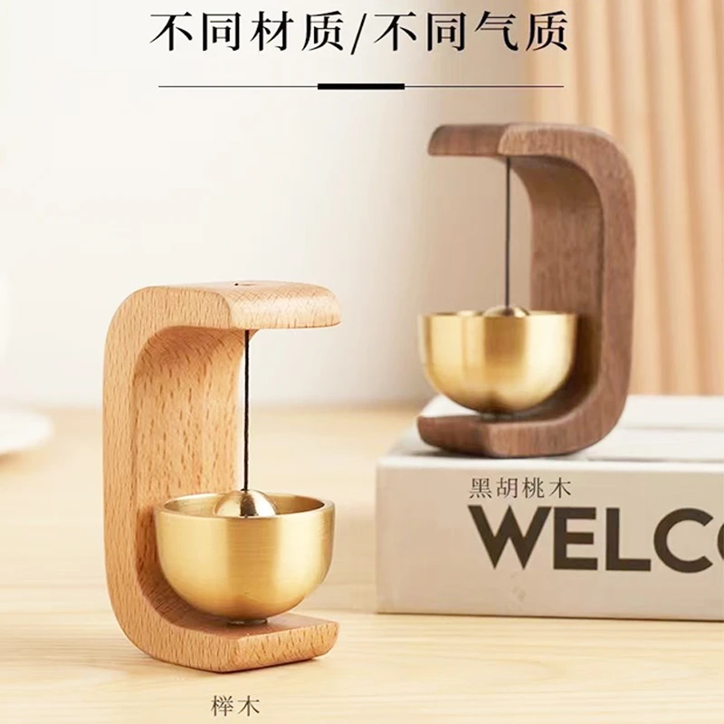 招财多巴胺门铃吸铁式纯铜入户摇床铃铛超萌铜铃铛吊坠门上装饰品