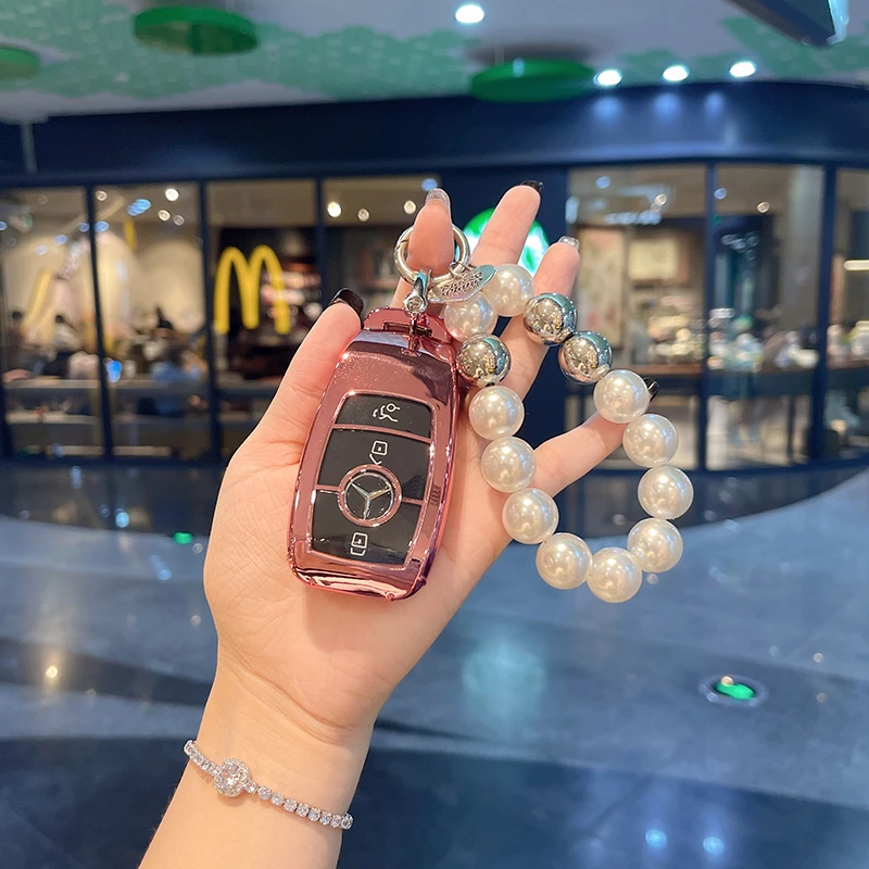 奔驰钥匙套新E300L/C260L车A200L包C200扣C级E级GLC/EQC高档壳女