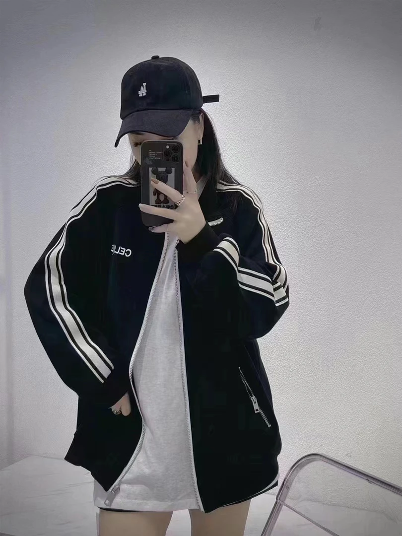 CE印花字母休闲外套