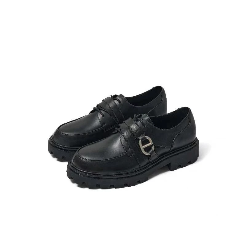 ANNAMOOER 设计师品牌 黑色/棕色英伦乐福鞋AM63SX05/AM63SX06