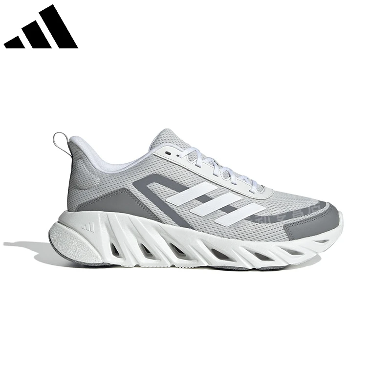 Adidas秋季新款网面低帮跑步鞋经典舒适透气男子休闲运动鞋JS0477