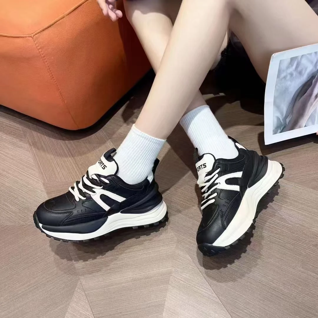 广州 时尚百搭 休闲鞋  城市 增高底 时尚 女鞋