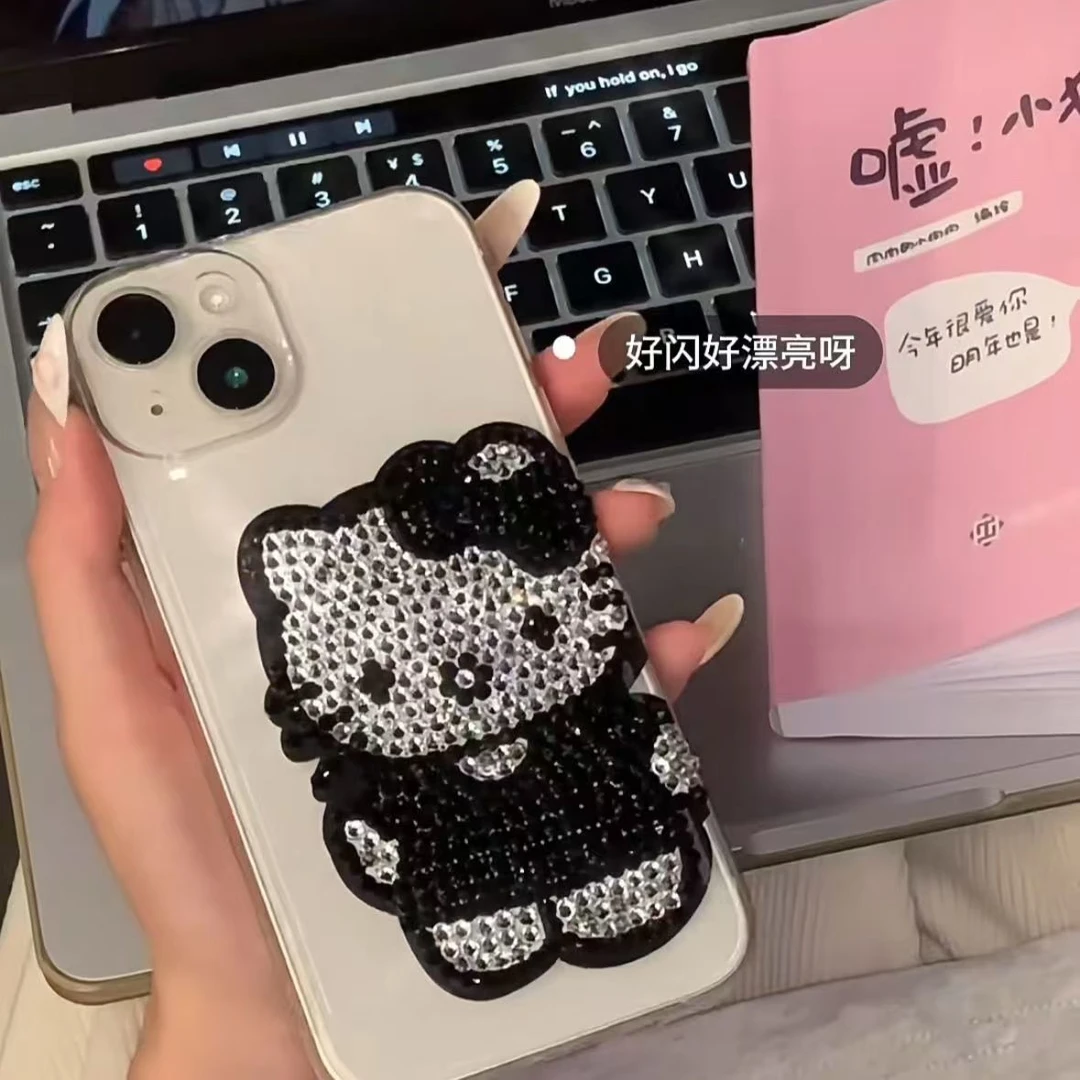 【手感舒适】新款可爱hellokitty满钻凯蒂猫贴钻手机壳手工材料包