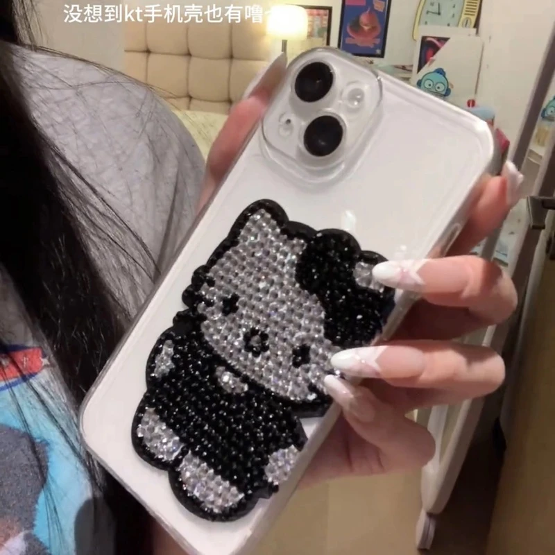 【DIY多元素】可爱hellokitty凯蒂猫贴钻手机壳材料包送朋友送闺蜜