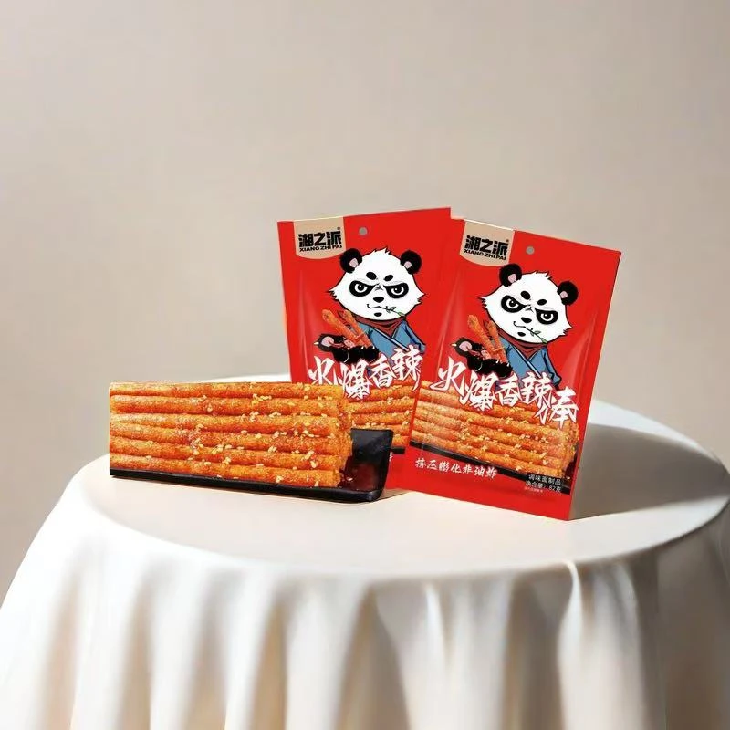 零食对对碰湘之派火爆香辣棒好吃的辣条