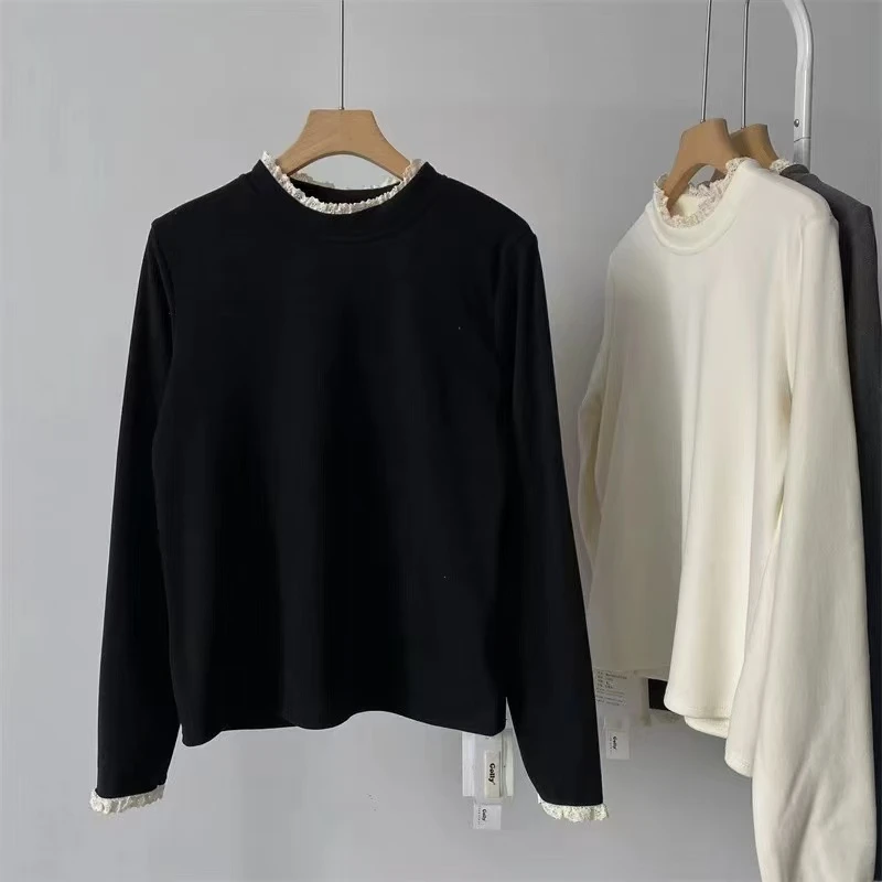 南瓜家3239蕾丝边打底