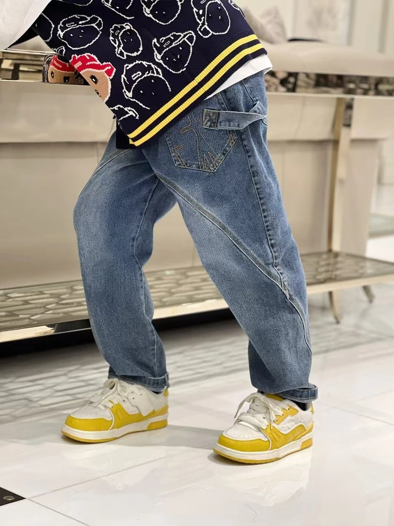 亿洋潮牌童装“西西里岛”儿童限量款弹力牛仔裤39980