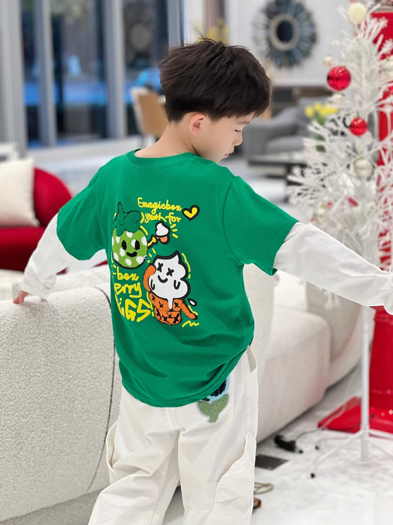 亿洋潮牌童装“小果园”儿童限量款长袖T恤51197