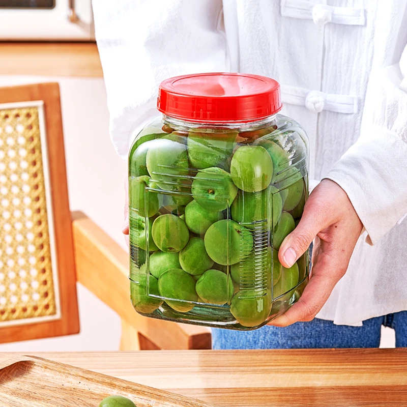2300ml玻璃密封储物罐泡菜罐子瓶子玻璃瓶密封罐带盖腌制透明家用