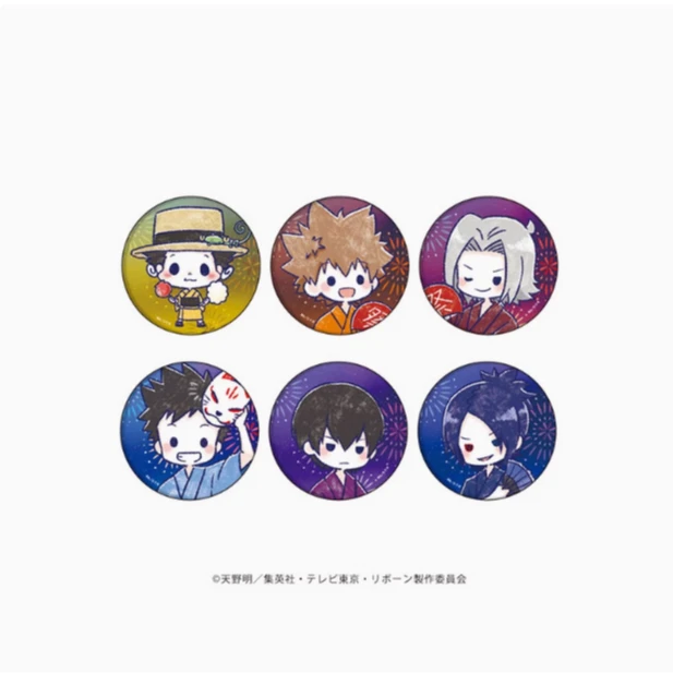 【日谷】家庭教师 夏日祭涂鸦风Q版豆豆眼 徽章吧唧