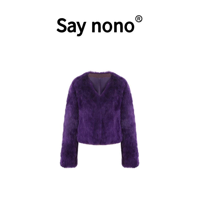 人造皮草 Say nono短款托卡外套LM-LMZY2307F-2307