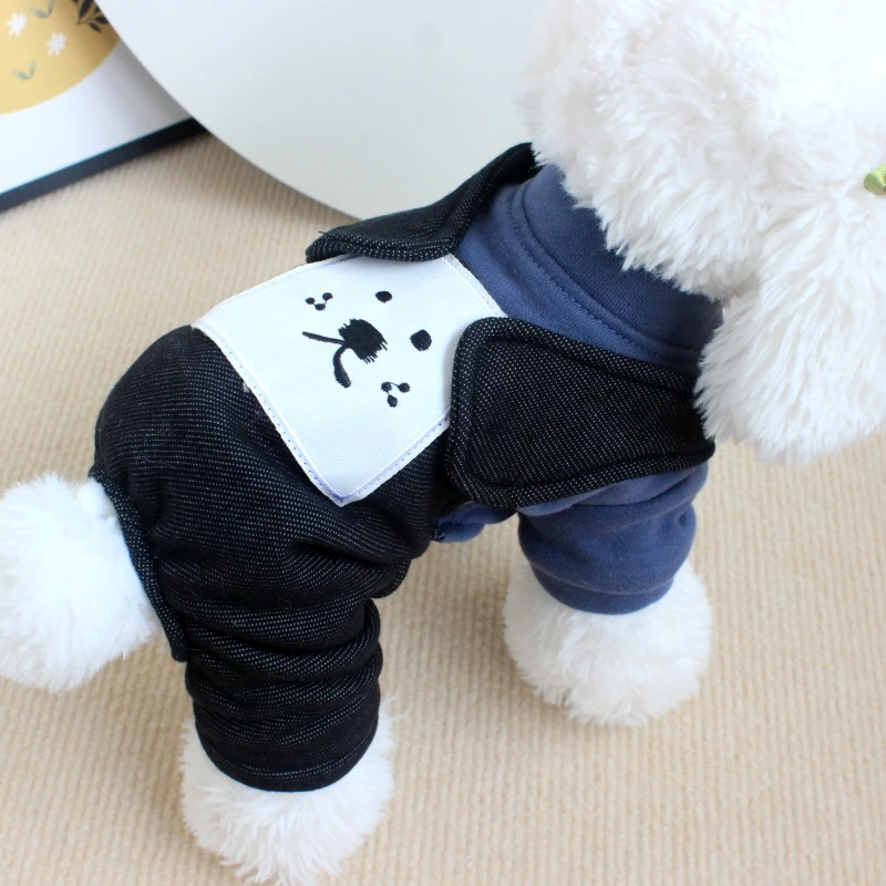 泰迪宠物狗狗衣服冬装比熊博美小型犬四脚网红薄韩版幼犬春秋冬装