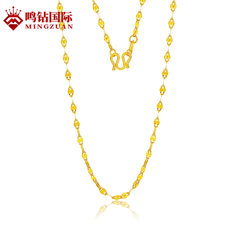 【敏敏专享】足金嘴唇项链（约45CM长）ZBHJX007