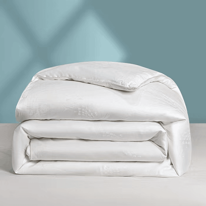 【花漾】100％桑蚕丝被子母被二合一纯手工蚕丝被子贡缎提花加厚冬被