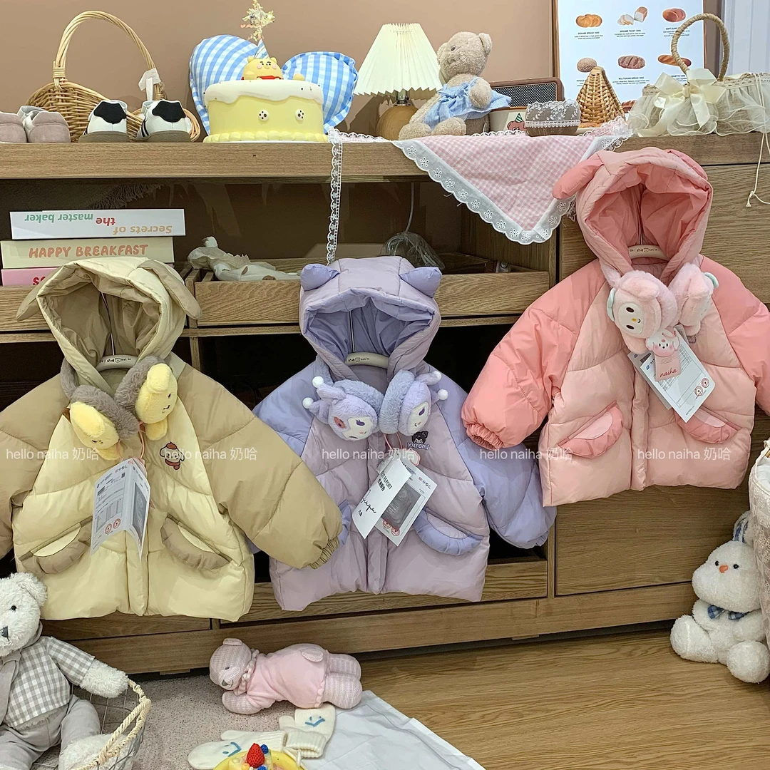 奶哈冬 【送同色系耳罩】厚款卡通外套WP8037