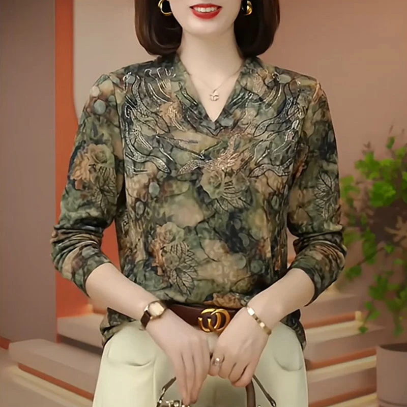 品彤5389冬季大码女装上衣新款时洋打底衫气质遮肉显瘦气质衬衣