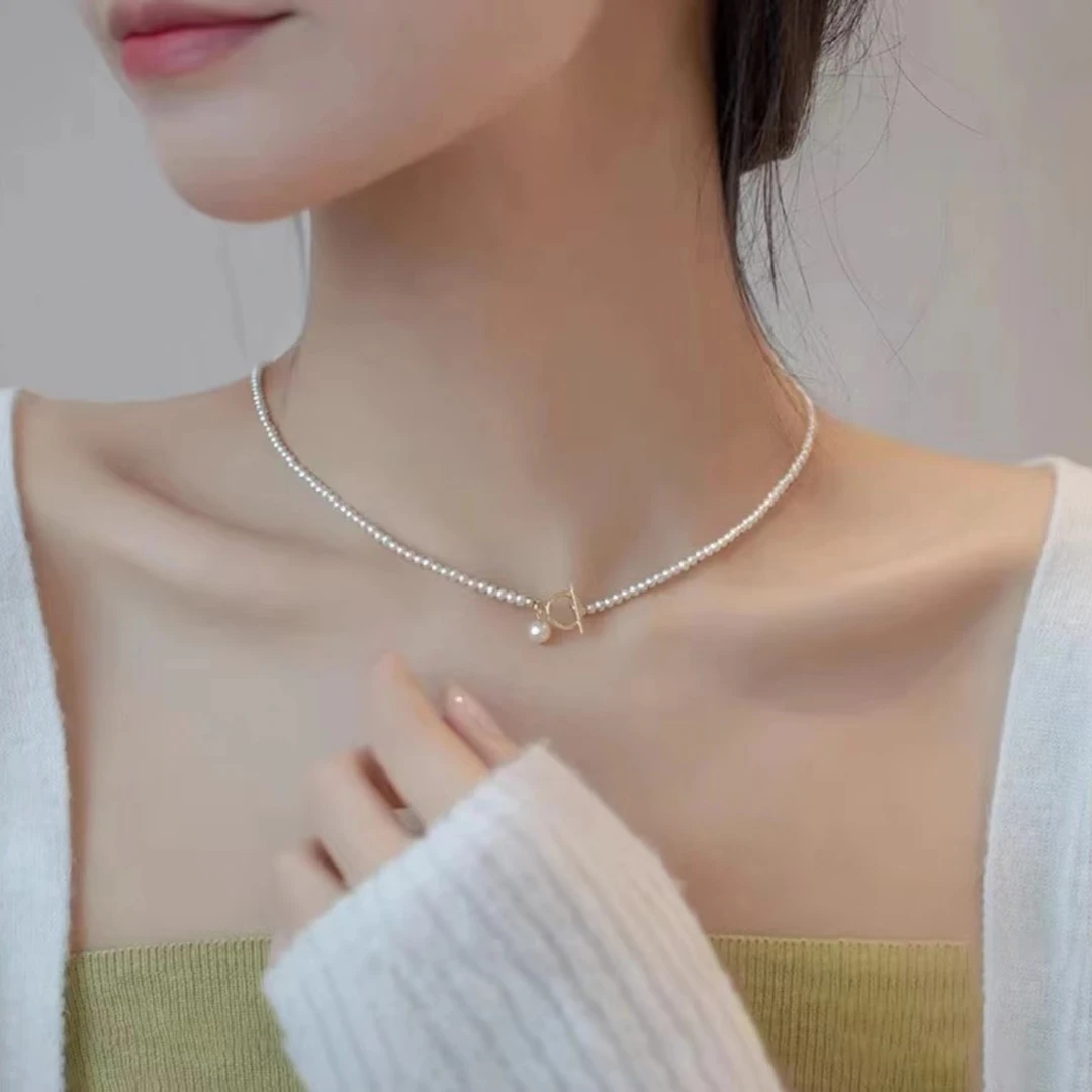 【粉丝补贴】OT扣项链女轻奢小众高级感锁骨链颈联