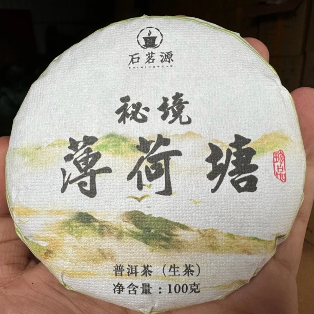 腾冲“薄荷塘”2024年秘境古树春茶100克饼 昌益茶叶