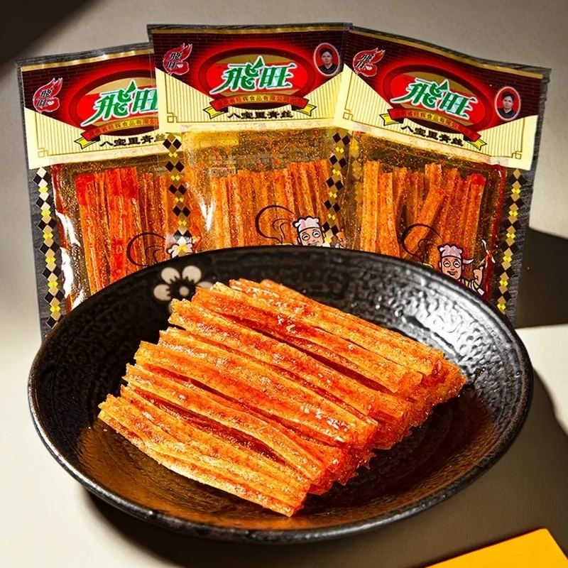 湖南飞旺八宝里青丝辣条8090后儿时怀旧宿舍休闲麻辣面筋零食小吃