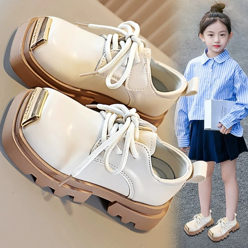 回力瑞女童小皮鞋2024春秋季新款儿童公主乐福鞋子中大童女孩单鞋