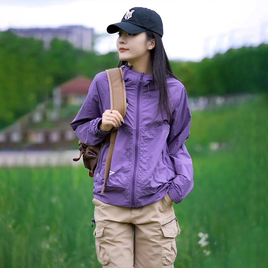 户外防晒衣男女同款2025夏季新款防紫外线轻薄防水长袖防晒服