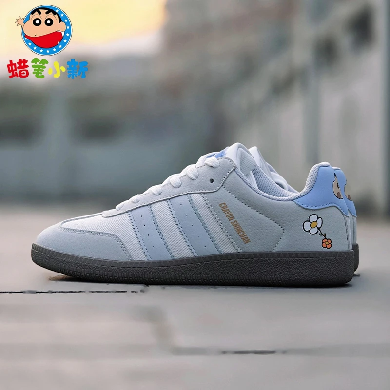 蜡笔小新旗舰店2024秋季百搭德训鞋男士休闲板鞋轻便透气情侣款鞋