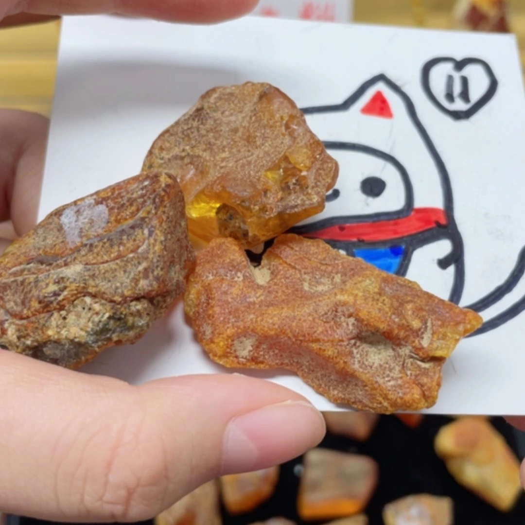 【闪购商品】定制琥珀未镶嵌兵**墩