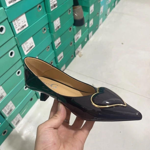 165063头层羊漆皮皮2厘米浅口单鞋