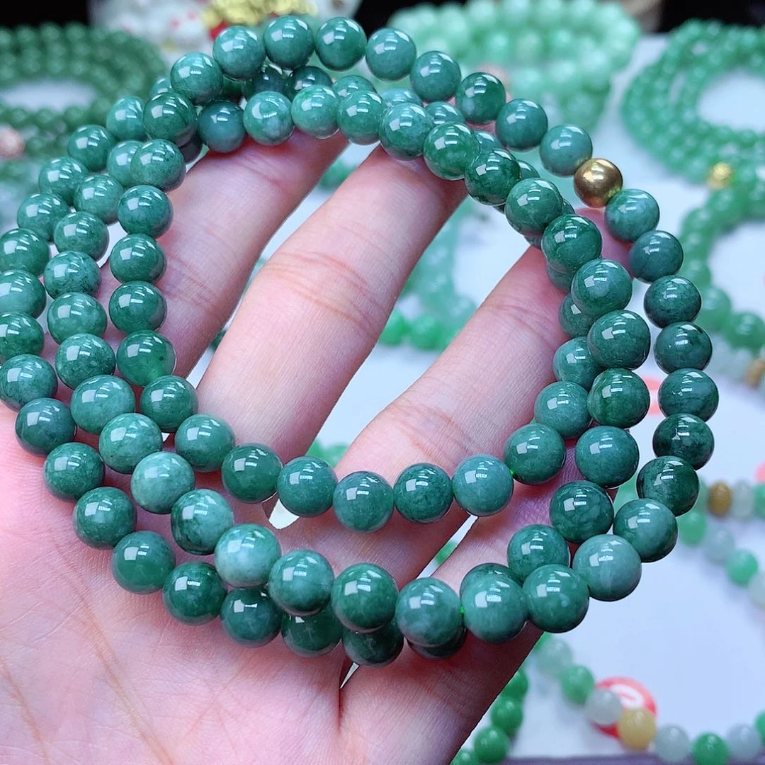 翡翠毛衣链未镶嵌