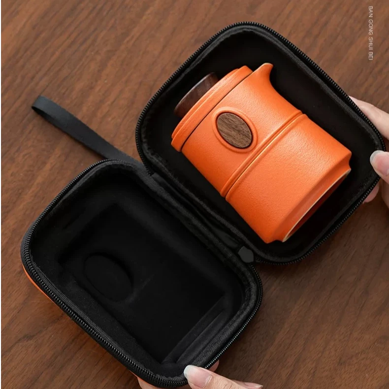 橙色路宝竹节3杯旅行装C