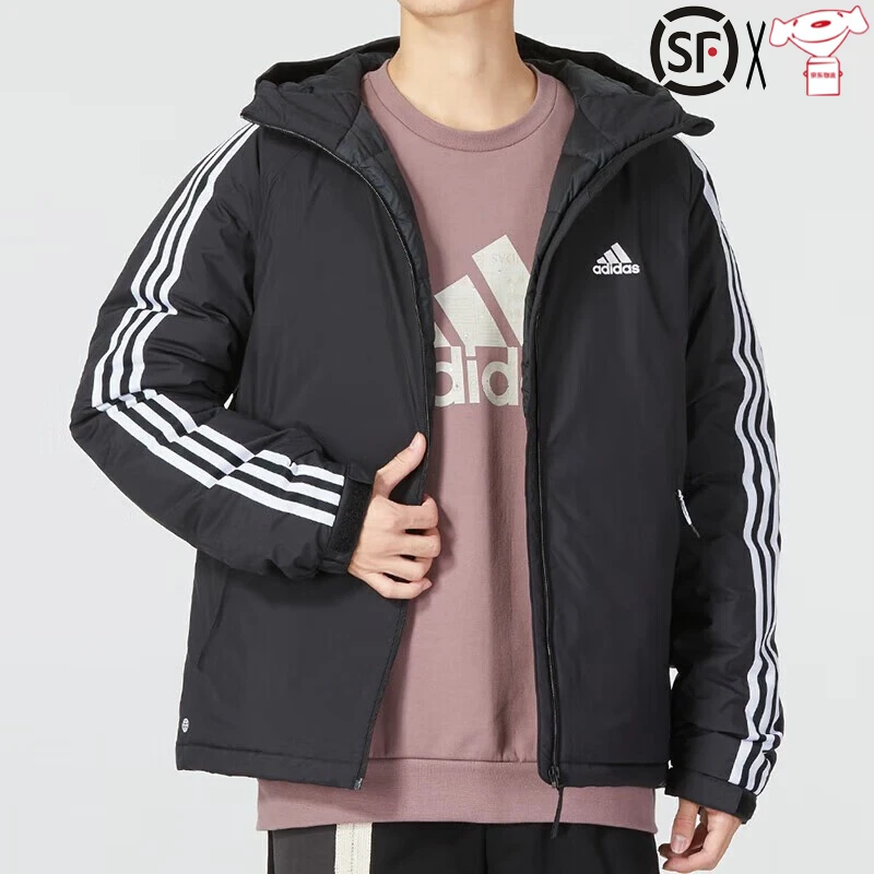 adidas/阿迪达斯羽绒服男衣上装新款运动服连帽棉衣保暖时尚外套