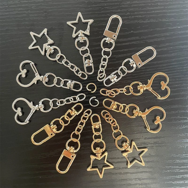 异形钥匙扣创意diy饰品挂件组合钥匙链配件金属合金扣钥匙链条8字