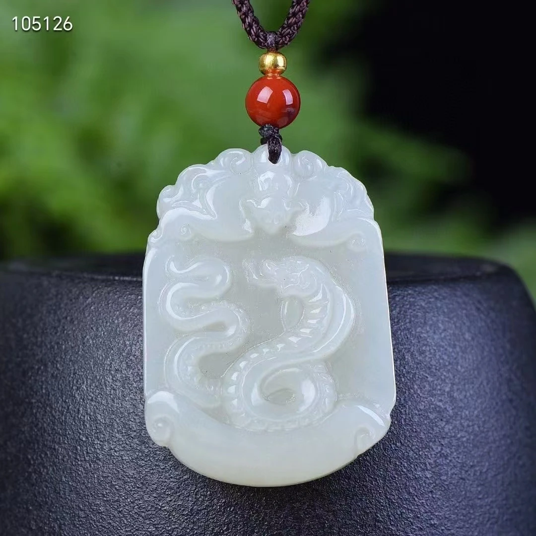 和田玉生肖兔 十二生肖前途无量吉祥福兔 吊坠 新疆白玉玉坠玉牌