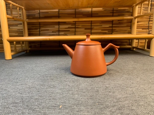 潮州朱泥手拉壶吉运壶140毫升实用器型紫砂壶全手工纯手工茶具